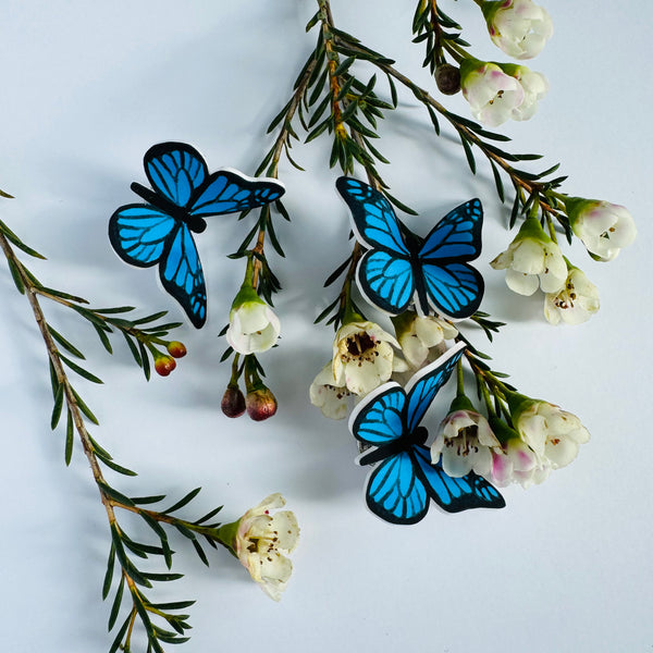 Pin ilustrat "Fluture albastru"