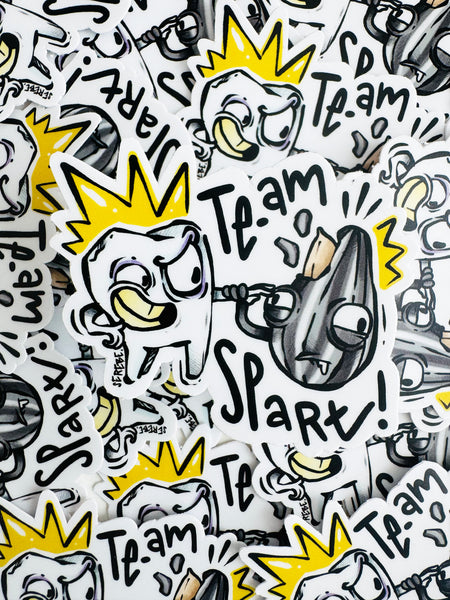 Sticker "Te sparg"