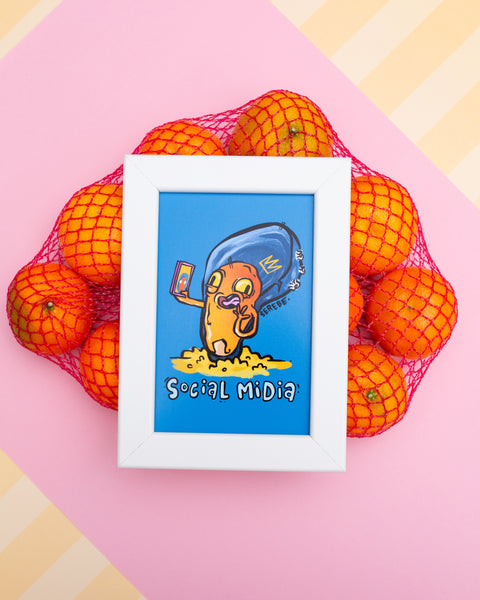Ilustratie inramata "Social Midia"