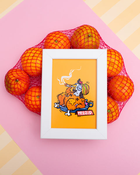 Ilustratie inramata "Pui prajit"