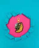 Breloc ilustrat "Banana indurerata"