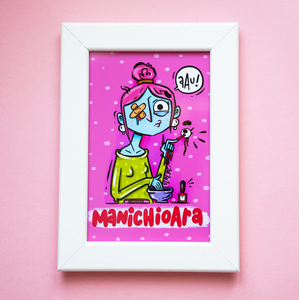 Ilustratie inramata "ManiChioara"