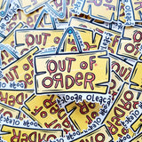 Sticker "Out of order"